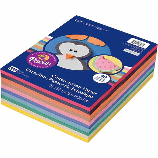 Pacon - Assorted Colors Construction Paper - Use with Craft Projects - Americas Industrial Supply