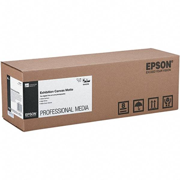 Epson - White Photo Paper - Use with Wide-Format Printers, Plotters - Americas Industrial Supply