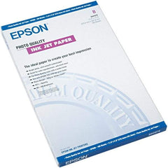 Epson - 11" x 17" Bright White Photo Paper - Use with Inkjet Printers - Americas Industrial Supply