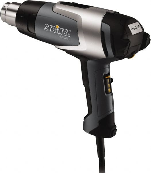 Steinel - 120 to 1,100°F Heat Setting, 4 to 13 CFM Air Flow, Heat Gun - 120 Volts, 12.5 Amps, 1,600 Watts, 6' Cord Length - Americas Industrial Supply