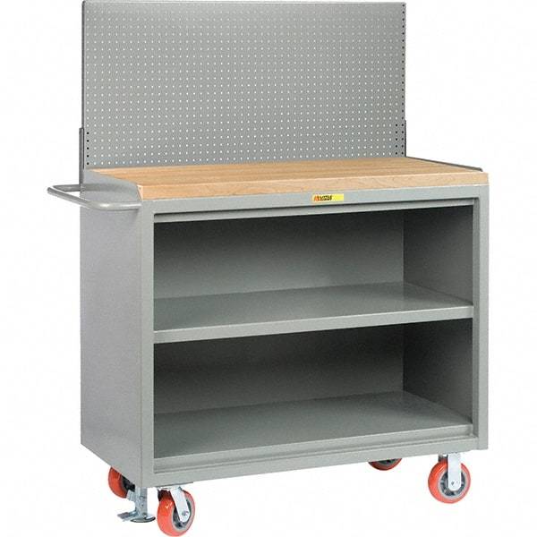 Little Giant - 3,600 Lb Capacity Mobile Service Bench - 41" Wide x 24" Deep x 43" High, Steel, Gray - Americas Industrial Supply