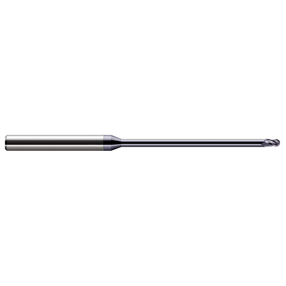 Harvey Tool - Ball End Mills; Mill Diameter (mm): 1.20 ; Mill Diameter (Inch): 3/64 ; Mill Diameter (Decimal Inch): 0.0470 ; Number of Flutes: 3 ; Length of Cut (Decimal Inch): 0.0700 ; Material: Solid Carbide - Exact Industrial Supply