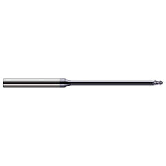 Harvey Tool - Ball End Mills; Mill Diameter (Inch): 3/32 ; Mill Diameter (Decimal Inch): 0.0930 ; Number of Flutes: 3 ; Length of Cut (Decimal Inch): 0.1390 ; Material: Solid Carbide ; Overall Length (Inch): 4 - Exact Industrial Supply
