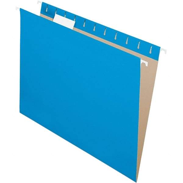 Pendaflex - 9-1/4 x 11-7/8", Letter Size, Blue, Hanging File Folder - 11 Point Stock, 1/5 Tab Cut Location - Americas Industrial Supply