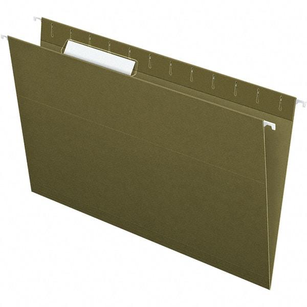 Pendaflex - 9-1/2 x 16", Legal, Standard Green, Hanging File Folder - 11 Point Stock, 1/3 Tab Cut Location - Americas Industrial Supply
