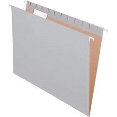 Pendaflex - 9-1/4 x 11-7/8", Letter Size, Gray, Hanging File Folder - 11 Point Stock, 1/5 Tab Cut Location - Americas Industrial Supply