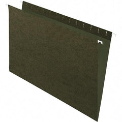 Pendaflex - 9-1/2 x 16", Legal, Standard Green, Hanging File Folder - 11 Point Stock, Straight Tab Cut Location - Americas Industrial Supply