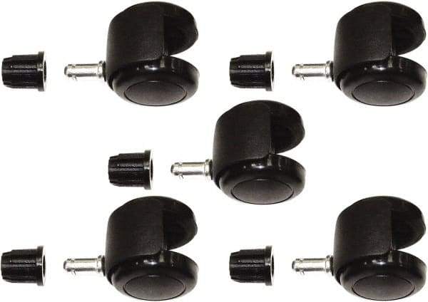 ShopSol - Black Casters - For Chairs - Americas Industrial Supply