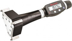 Starrett - 3-1/4" to 4", IP67, Carbide Face Electronic Inside Micrometer - 0.00005" Resolution, 0.0002" Accuracy, 4" Gage Depth - Americas Industrial Supply