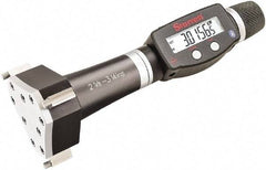 Starrett - 2-5/8" to 3-1/4", IP67, Carbide Face Electronic Inside Micrometer - 0.00005" Resolution, 0.0002" Accuracy, 3-1/16" Gage Depth - Americas Industrial Supply