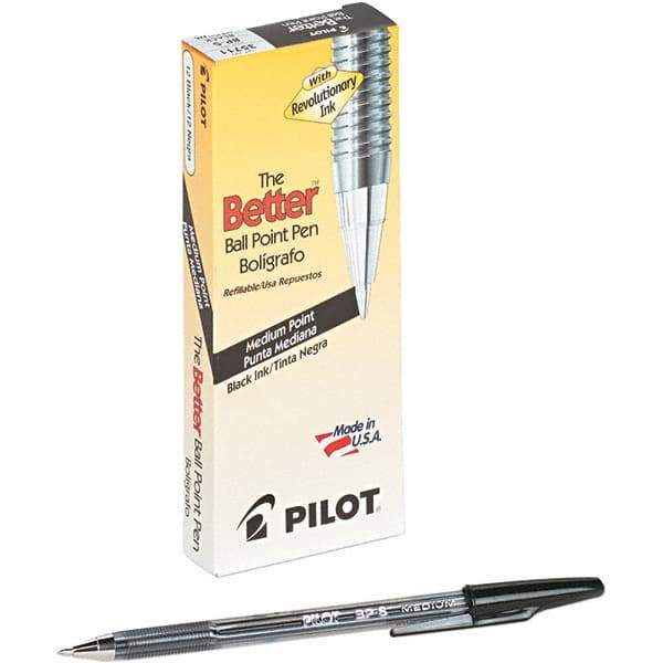 Pilot - Conical Ball Point Pen - Black - Americas Industrial Supply