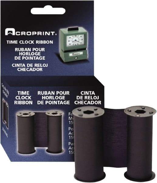 Acroprint Time Recorder - 4" High x 1-5/16" Wide Time Clock Replacement Ribbon - Blue, Use with Acroprint 125 and 150 models - Americas Industrial Supply