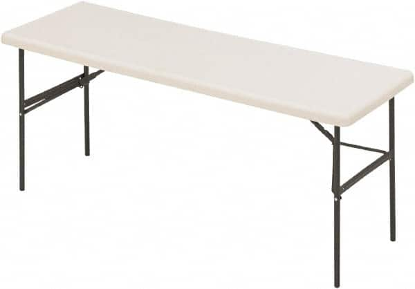 ICEBERG - 24" Long x 72" Wide x 29" High, Folding Table - Platinum - Americas Industrial Supply