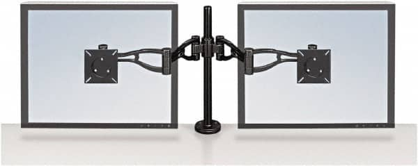 FELLOWES - Black Desk Mount Monitor Arm - Use with Monitor - Americas Industrial Supply