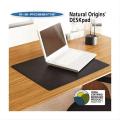 ES Robbins - Black Desk Pad - Use with Desk - Americas Industrial Supply