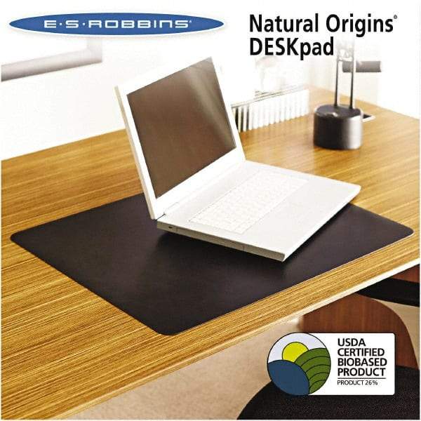 ES Robbins - Black Desk Pad - Use with Desk - Americas Industrial Supply