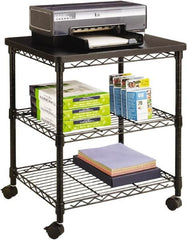 Safco - Black Case/Stand - Use with Office Machines - Americas Industrial Supply