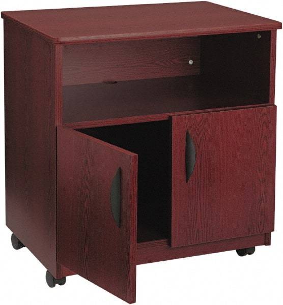 Safco - Mahogany Case/Stand - Use with Fax Machines, Printer, Copiers - Americas Industrial Supply