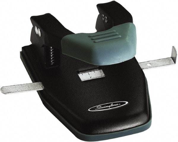 Swingline - Paper Punches Type: 28 Sheet Two Hole Punches Color: Black/Gray - Americas Industrial Supply