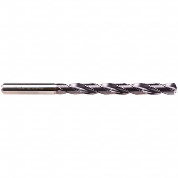 Taper Length Drill Bit: 0.1516″ Dia, 135 ° TiAlN Finish, RH Cut, Spiral Flute, Straight Shank, Series EF-DRILL