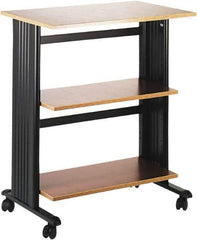 Safco - Cherry & Black Printer/Copier Stand - Use with Printer, Paper, Copiers - Americas Industrial Supply