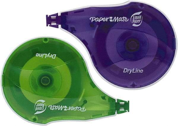 Paper Mate Liquid Paper - 1/6" x 472" Correction Tape Non-Refillable - Americas Industrial Supply