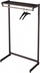 Quartet - 24 Hooks, 48" Long x 18-1/2" Deep, Steel Single Side Garment Rack - 61-1/2" High - Americas Industrial Supply