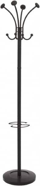 Alba - 8 Hooks, 16" Long x 16" Deep, Steel Floor Costumer - 70-1/2" High - Americas Industrial Supply