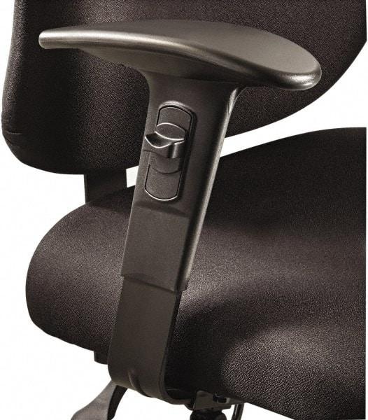 Safco - Black Adjustable T-Pad Arms - For Safco Alday 24/7 Task Chairs; Safco Vue Heavy-Duty Extended Height Stools - Americas Industrial Supply