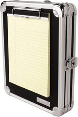 Vaultz - 9-3/4" Long x 2" Wide, Clip Board - Black - Americas Industrial Supply