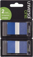 Universal One - Self-Stick Page Flags Style: Flag Color: Blue - Americas Industrial Supply