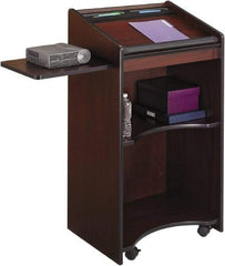 Safco - Laminated, Wood Portable Lectern - 19-3/4" Deep x 25-1/4" Wide x 46" High - Americas Industrial Supply