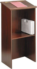 Safco - Laminated, Wood Full Floor Lectern - 15-3/4" Deep x 23" Wide x 46" High - Americas Industrial Supply