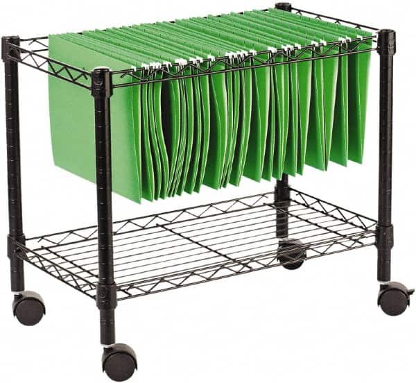 ALERA - 250 Lb Capacity, 24" Wide x 14" Long x 21" High File Cart - 1 Shelf, Steel - Americas Industrial Supply