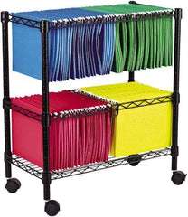 ALERA - 250 Lb Capacity, 26" Wide x 14" Long x 29-1/2" High File Cart - 1 Shelf, Steel - Americas Industrial Supply