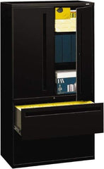 Hon - File & Cabinet Combinations Type: File/Cabinet Combo Color: Black - Americas Industrial Supply