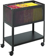 Safco - 5 Lb Capacity, 13-1/2" Wide x 24-1/4" Long x 27-1/2" High Tote Cart - 1 Shelf, Steel - Americas Industrial Supply