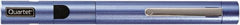 Quartet - Metal Pen Size Laser Pointer - Blue, 2 AAA Batteries Included - Americas Industrial Supply