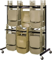 Safco - 84 Chairs Capacity Two-Tier Chair Cart - Use for Folding Chairs - Americas Industrial Supply