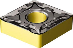 Sandvik Coromant - CNMG432 MF Grade 2220 Carbide Turning Insert - TiCN/AI2O3/TiN Finish, 80° Diamond, 1/2" Inscr Circle, 3/16" Thick, 1/32" Corner Radius - Americas Industrial Supply