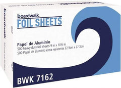 Boardwalk - Pop-Up Aluminum Foil Wrap Sheets, 9 x 10-3/4, Silver, 500/Box, 6 Boxes/Carton - Use with Food Protection - Americas Industrial Supply