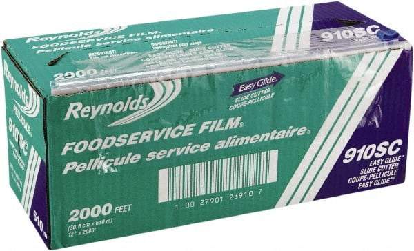 Reynolds - PVC Food Wrap Film Roll in Easy Glide Cutter Box, 12" x 2,000', Clear - Use with Food Protection - Americas Industrial Supply