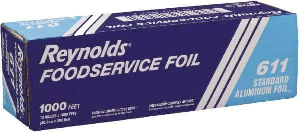 Reynolds - Standard Aluminum Foil Roll, 12" x 1,000', Silver - Use with Food Protection - Americas Industrial Supply