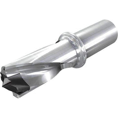 Iscar - 1-1/2 to 1-17/32" Diam, 8xD, 11.96" Max Drill Depth, 1-1/4" Shank Diam, 16.05" OAL, Replaceable Tip Drill - HFP-IQ Insert, 38 Seat Size, DFN Toolholder, Series ChamIOdrill - Americas Industrial Supply