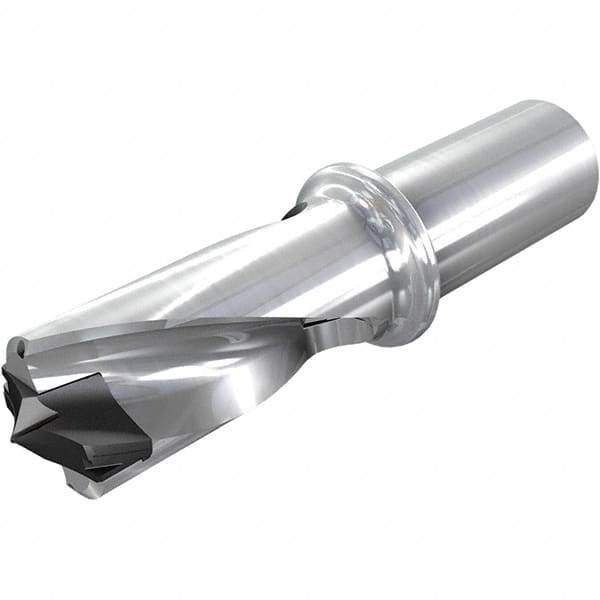 Iscar - 1.339 to 1-3/8" Diam, 1.5xD, 2" Max Drill Depth, 1-1/4" Shank Diam, 5.91" OAL, Replaceable Tip Drill - HFP-IQ Insert, 34 Seat Size, DFN Toolholder, Series ChamIOdrill - Americas Industrial Supply