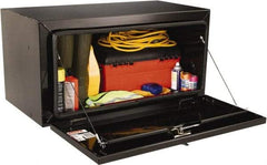 Jobox - 1 Compartment Underbed Truck Box - 24" Wide x 48" Deep x 24" High, Steel, Black - Americas Industrial Supply