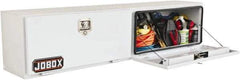 Jobox - 1 Compartment Topside Truck Box - 72" Wide x 15" Deep x 15" High, Steel, White - Americas Industrial Supply