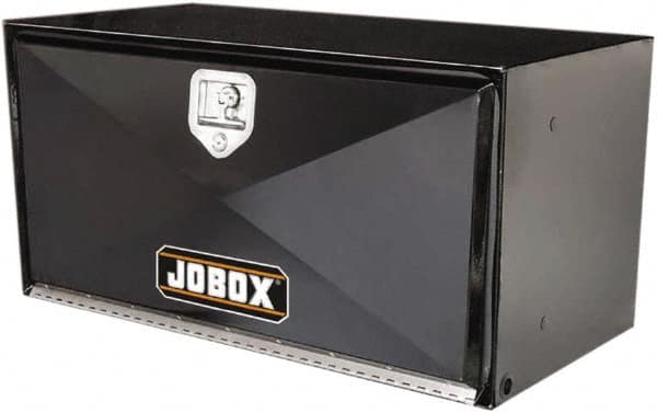 Jobox - 1 Compartment Underbed Truck Box - 36" Wide x 18" Deep x 18" High, Steel, Black - Americas Industrial Supply