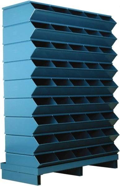 Stackbin - 9 Bin, Shelving Unit with Openings & Base - 37" Wide x 52" High - Americas Industrial Supply
