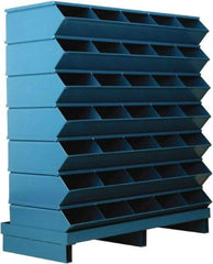 Stackbin - 7 Bin, Shelving Unit with Openings & Base - 37" Wide x 41" High - Americas Industrial Supply